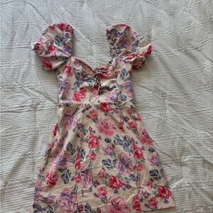 Floral Puff Sleeve Dress